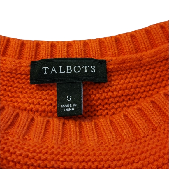 Talbots Women's Waffle Knit Sweater - Picture 6 of 6